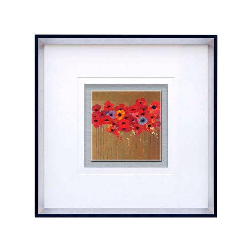 Poppies 2 Square Framed Wall Art