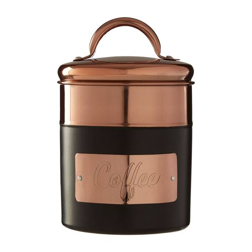 Prescott Charcoal / Copper Coffee Canister