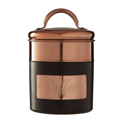 Prescott Charcoal / Copper Coffee Canister