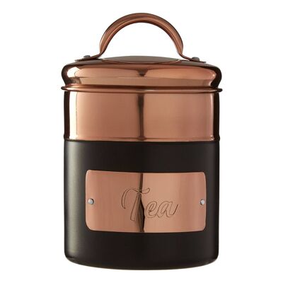 Prescott Charcoal / Copper Tea Canister