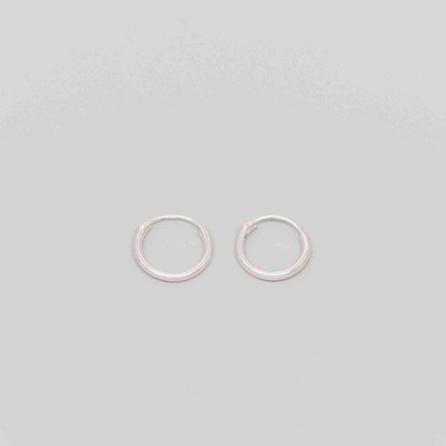 simple hoops - Silber - XS