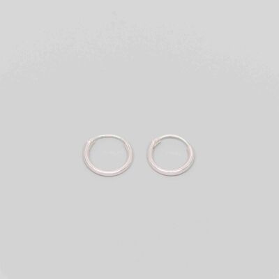 simple hoops - silver - XS