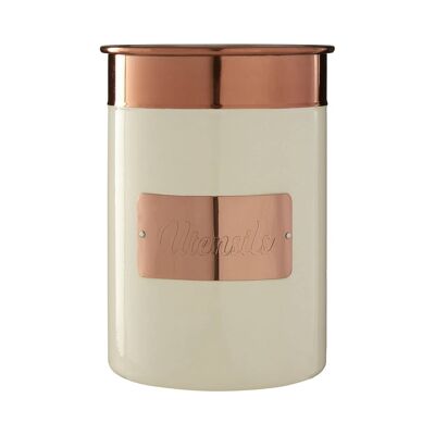 Prescott Cream / Copper Utensil Holder