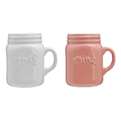 Pretty Things Mine & Yours Mugs - Set of 2