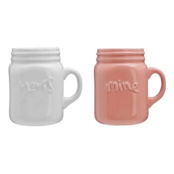 Mugs Pretty Things Mine & Yours - Lot de 2 1