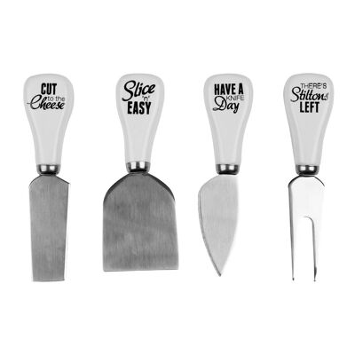 Pun & Games Cheese Knives - Set of 4