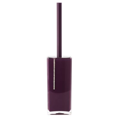 Purple Acrylic and Crystal Toilet Brush
