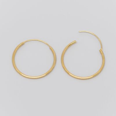 simple hoops - gold - M