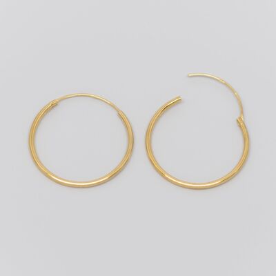 simple hoops - gold - M