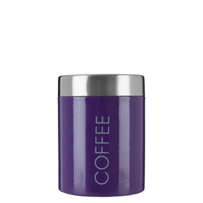 Purple Enamel Coffee Canister