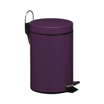 Purple Pedal Bin - 3 Ltr