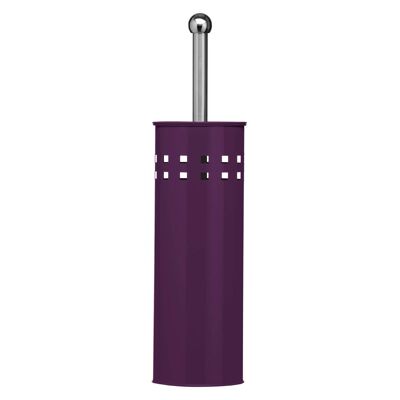 Purple Square Design Toilet Brush