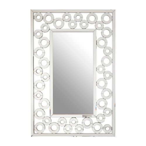 Puzzle Wall Mirror with Scrolled Frame