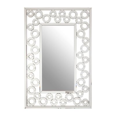 Puzzle Wall Mirror with Scrolled Frame