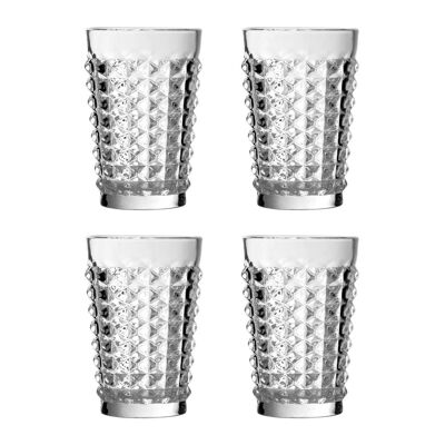 Pyramid Hi Ball Glasses - Set of 4