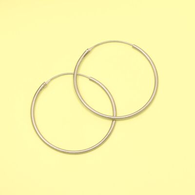 simple hoops - rose gold - L.