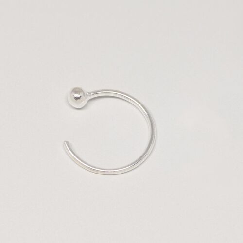 ball ear cuff - Silber