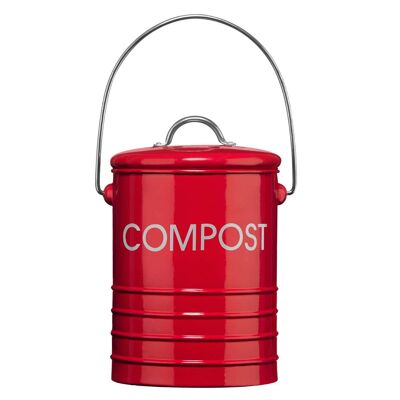 Red Composite Bin with Handle