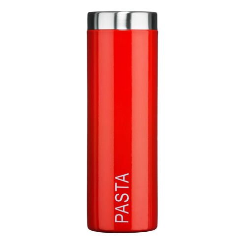 Red Enamel Pasta Canister