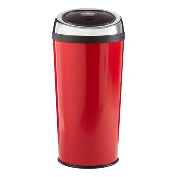 Poubelle Touch Top en émail rouge - 30 litres 4