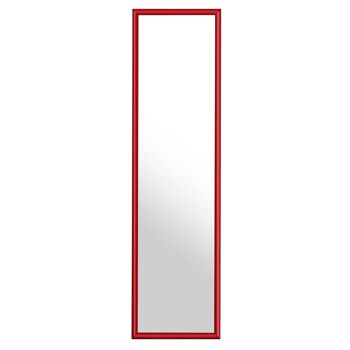 Cadre en plastique rouge sur le miroir de porte 1