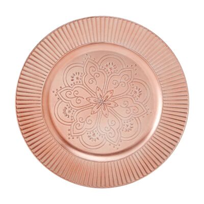 Redbud Rose Gold Charger Plate