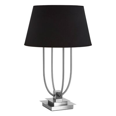 Regents Park Black Shade / EU Plug Table Lamp