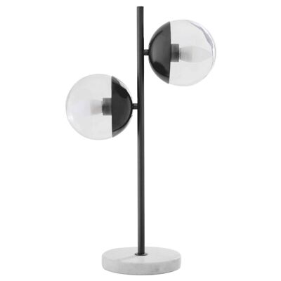 Revive Black Finish Metal Table Lamp