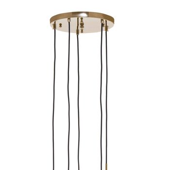 Revive Gold Finish Cinq lampes suspendues 5