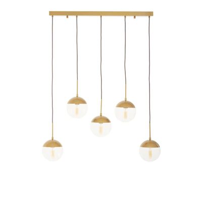 Revive Gold Finish Glass Shades Pendant Light