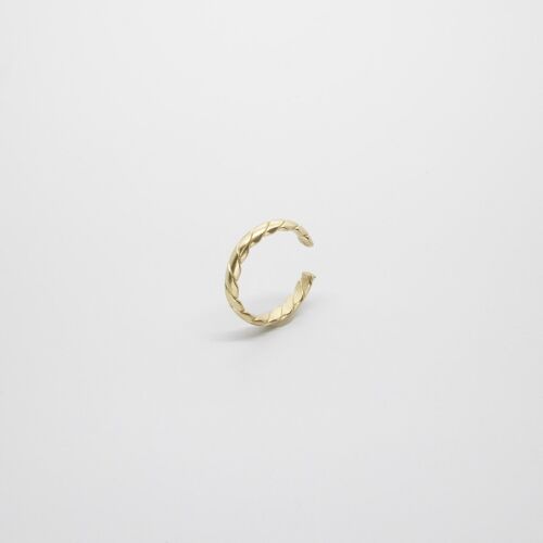 braided ear cuff - Gold