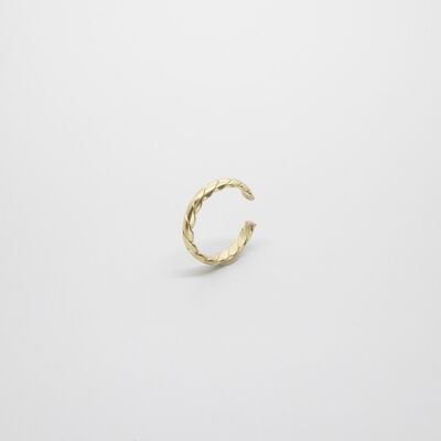 braided ear cuff - gold