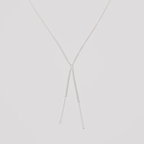 Y necklace - Silber