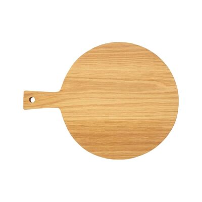Round Oak Wood Paddle Chopping Board