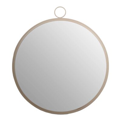 Round Wall Mirror with Gold Finish Frame