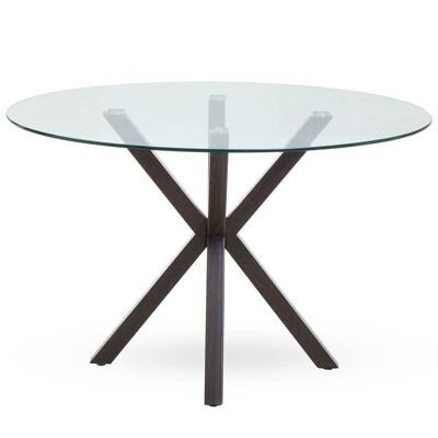 Salford Dining Table with Black Wood Legs