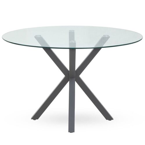 Salford Dining Table with Grey Legs