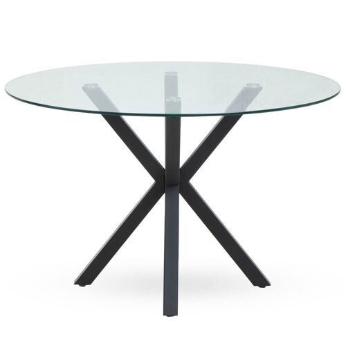 Salford Dining Table with Grey Powder Legs