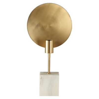 Saramis Metal Task Lamp with White Marble Block Base