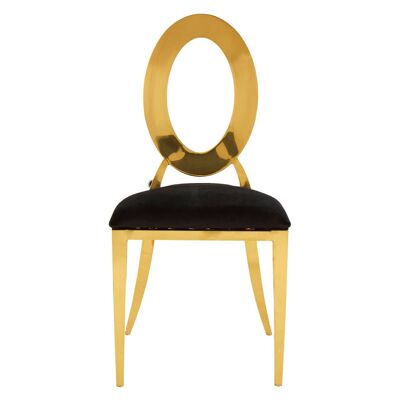 Sarita Stackable Gold Frame Dining Chair