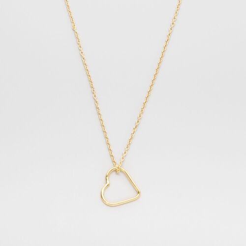 open heart necklace - Gold - M