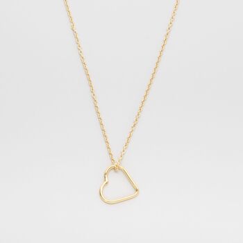 collier coeur ouvert - doré - M 1