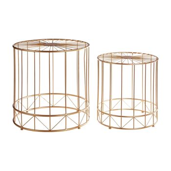 Lot de 2 tables d'appoint rondes Lexi 1