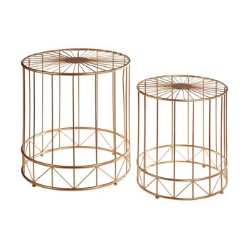 Lot de 2 tables d'appoint rondes Lexi 8