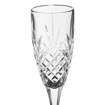 Ensemble de quatre flûtes à champagne en cristal de Beaufort 5