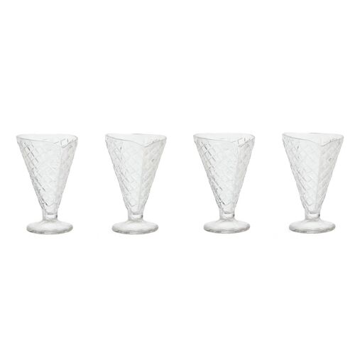 Set of Four Torta Tapered Sundae Dishes