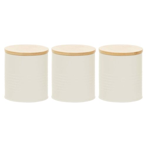 Set of three Alton Cream Cannisters