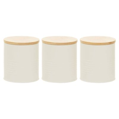 Set of three Alton Cream Cannisters