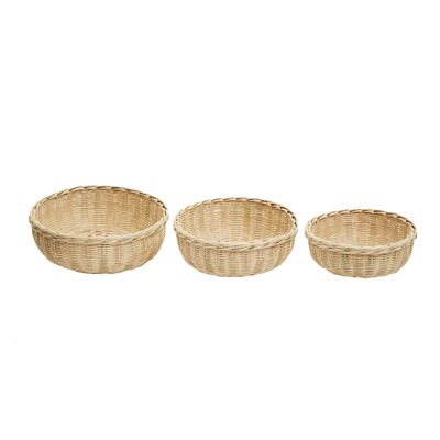 Set of Three Bamboo Baskets