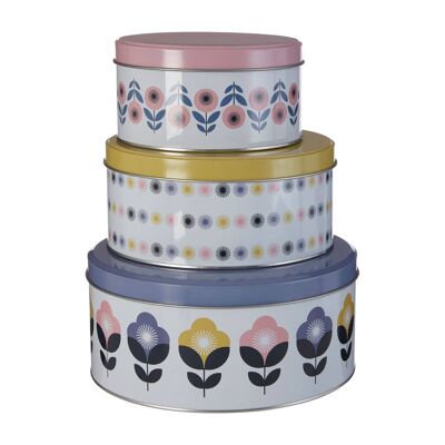 Set of Three Joni Storage Tins